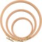 3 PCS Beech Wood Embroidery Hoops, Wood Circle Hoop Ring- (Size-4", 6", 8")